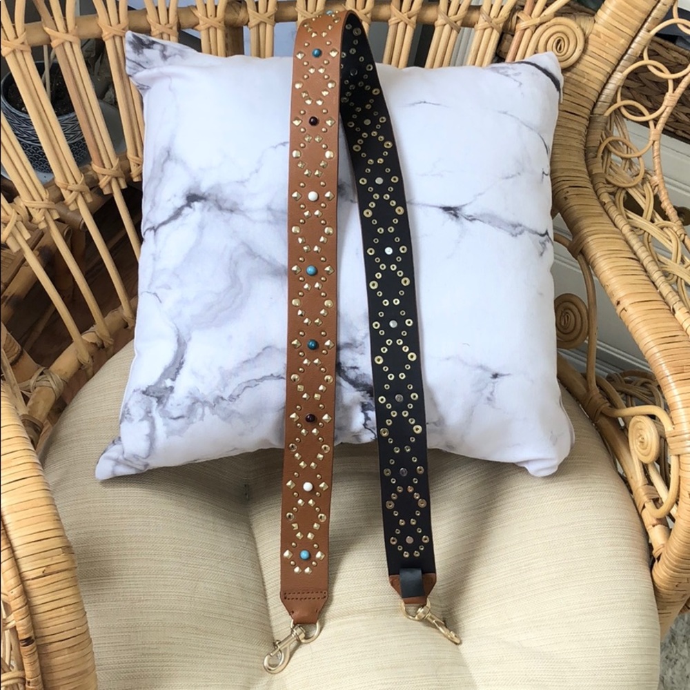 Rebecca Minkoff Studded Guitar Strap for handbags